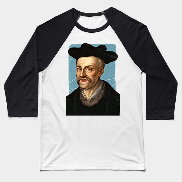 French Writer François Rabelais illustration Baseball T-Shirt by Litstoy 